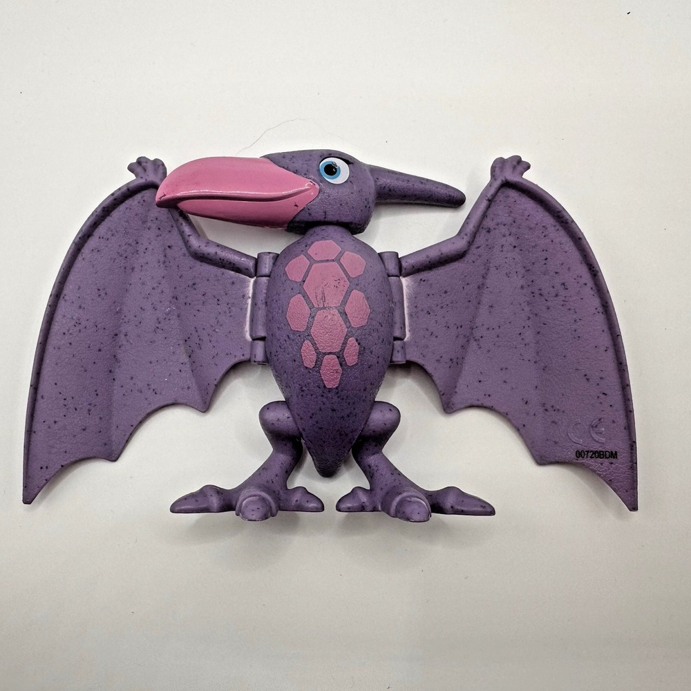 Dinosaur Toy Pterodactyl Flying Dino Figure Purple Pink Winged Action Figure